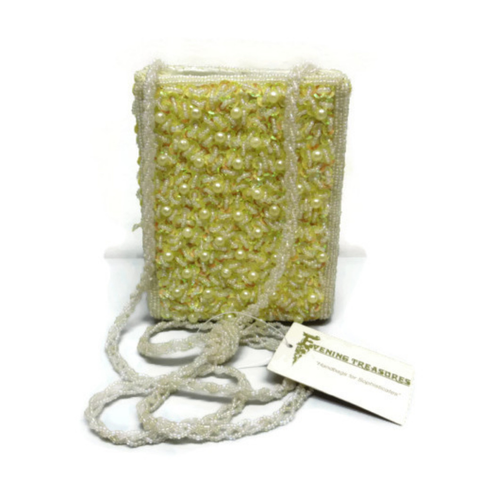 Evening Treasures Purse Yellow Dressy Sequins